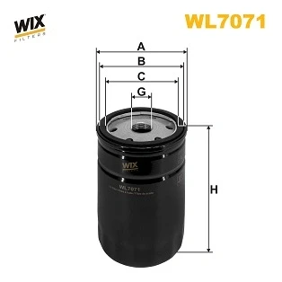 Bilde av Oljefilter WIX FILTERS WL7071