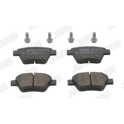 Bilde av Jurid 573312JC Bremseklosser White Low Dust keramikk ikke klargjort for slitasjeindikator VOLKSWAGEN: Caddy 3, GOLF 6, Touran I