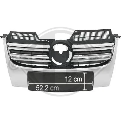 Bilde av DIEDERICHS HD Tuning 2232040 Radiatorgitter krom/sort