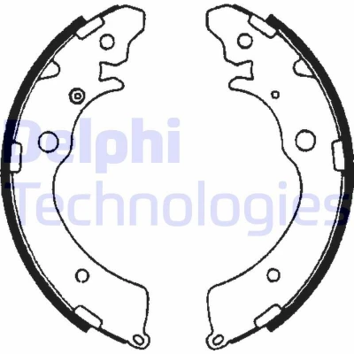 Bilde av DELPHI LS1641 Bremsesko 220 36 HONDA: ACCORD 4, CR V 1