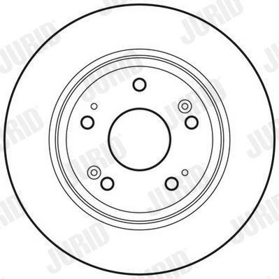 Bilde av JURID 562687JC Bremseskiver 282 9 5 fullt ut belagt med skruer HONDA: ACCORD 8 Kombi, 8, CIVIC