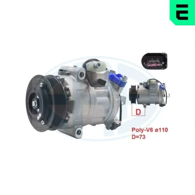 Bilde av ERA 670022 Kompressor PAG 46 R134a VOLKSWAGEN: Tiguan I, Passat B7 Variant, Golf 4, SKODA: Octavia 2 Combi