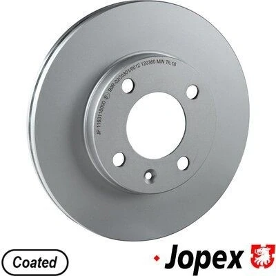 Bilde av JP GROUP 1163110000 Bremseskiver framaksel 239 20 4 ventilert belagt VOLKSWAGEN: GOLF 3, 2, 1, AUDI: Coupe B2, 80 B1 Sedan, B2