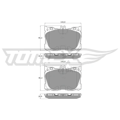 Bilde av Bremseklosser sett TOMEX Brakes TX 18 75