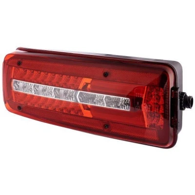 Bilde av HELLA 2VP 012 381 051 Baklykter venstre LED svart 24 transparent, Rød elektromagnetisk kompatibilitet (EMC), med skruer