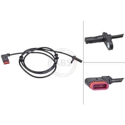 Bilde av A.B.S. 30107 ABS sensor aktiv 1490 svart MERCEDES BENZ: E Klasse T modell, Sedan