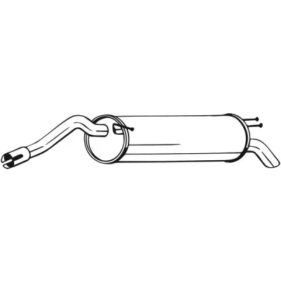 Bilde av sluttlyddemper, fiat stilo, 46805965