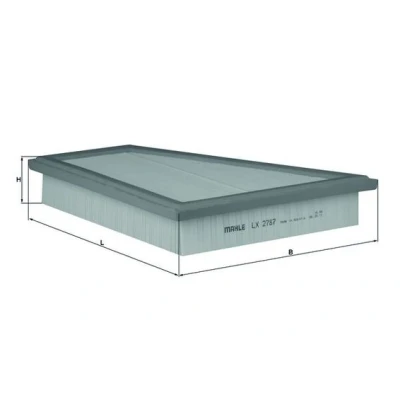 Bilde av MAHLE ORIGINAL LX 2787 Luftfilter 51,0 251 272,0 Filterinnsats BMW: 5 Touring, Sedan, X1