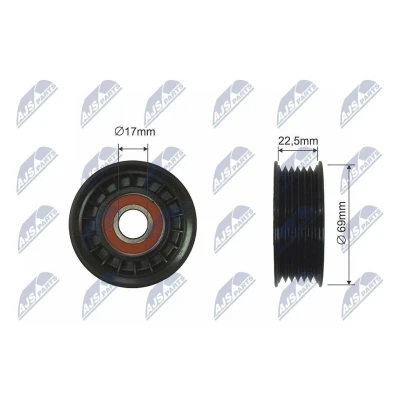 Bilde av Strammerull, kilerem med ribber, mazda 3, 3 sedan, 5, L372 15 980B, 980C