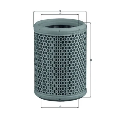 Bilde av MAHLE ORIGINAL LX 130 Luftfilter 175,5 128,5 Filterinnsats