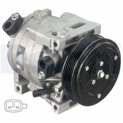 Bilde av DELPHI CS20402 Kompressor Scroll 86cc PAG 56 med kompressorlje