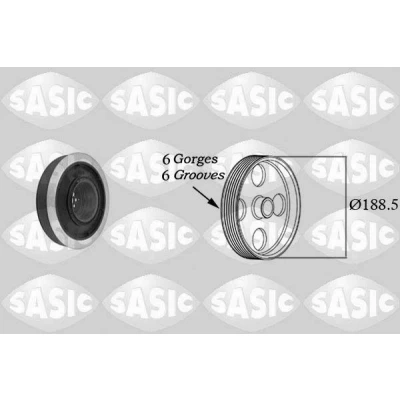 Bilde av SASIC 9001805 Remskive Veivaksel AUDI: A6 C6 Avant, A4 B7 Allroad