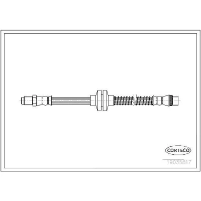Bilde av CORTECO 19035817 Bremseslange framaksel 475 RENAULT: GRAND SCENIC 2, MEGANE 2 Kombi