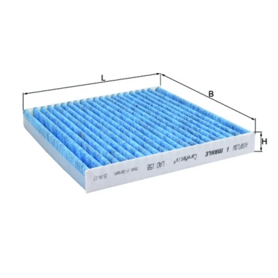 Bilde av MAHLE ORIGINAL LAO 158 Kupéfilter Karbonfilter, med antiallergisk virkning, antibakteriell effekt 196,0 216 25,0 CST4624 MAZDA: 6 Stasjonsvogn