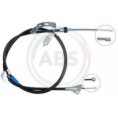 Bilde av Kabel, parkeringsbremse, Bakre venstre, Høyre bak, citroën c1 ii, peugeot 108, toyota aygo, 464300H021, B000763880, B001018580