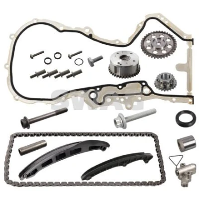 Bilde av SWAG 33 10 2172 Registerkjedesett Tannkjede, kjede lukket VOLKSWAGEN: Polo V Hatchback, Golf 5, Scirocco III, AUDI: A1 Sportback, Hatchback