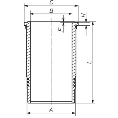 Bilde av Sylinderhylse MAHLE ORIGINAL 439 WN 01