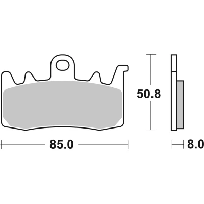 Bilde av BREMBO Bremseklosser foran 07BB38SR