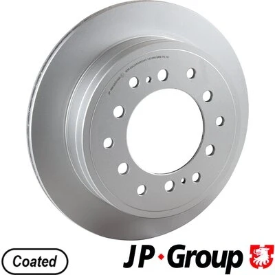Bilde av JP GROUP 4863202400 Bremseskiver bakaksel 312 18 6 ventilert belagt TOYOTA: Land Cruiser Prado 120, 150, 90