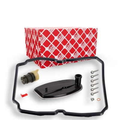 Bilde av FEBI BILSTEIN 100253 hydraulisk filtersett, automatgir med tetning tetningsring, skruer MERCEDES BENZ: E Klasse Sedan, T modell