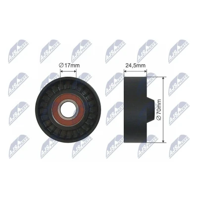 Bilde av Styrerulle kilerem, chrysler,dodge,fiat,lancia, 04792835AA, 04891720AA, 1041056100, 2123104105610, 2123 1041056 10, 2790 2312 0142,