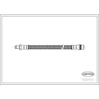 Bilde av CORTECO 19025761 Bremseslange foran og bak 300