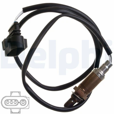 Bilde av DELPHI ES10403 12B1 Lambdasonde Fingersonde, oppvarmet AUDI: A6 C5 Avant, A3 Hatchback, A4 B5 Sedan, VOLKSWAGEN: Passat Sedan