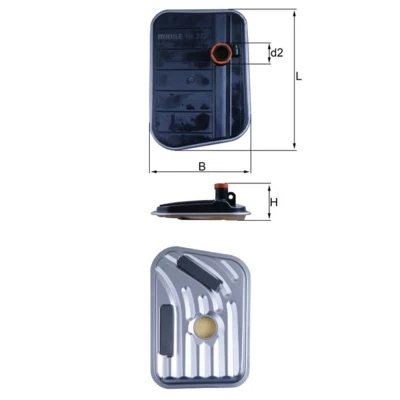 Bilde av MAHLE ORIGINAL HX 273 Automatgirfilter FORD: MONDEO 4 Turnier, S Max Mk1, Galaxy Mk2 MPV