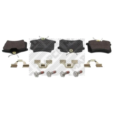 Bilde av MAPCO 6492 Bremseklosser bakaksel ikke klargjort for slitasjeindikator VOLKSWAGEN: Caddy 3, GOLF Polo V Hatchback, PEUGEOT: 308 I Hatchback