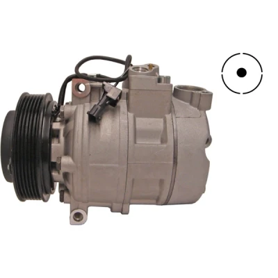 Bilde av MAHLE ORIGINAL ACP 1151 000S Kompressor 7SBU16C 12 PAG 46 R 134a med tetningsring