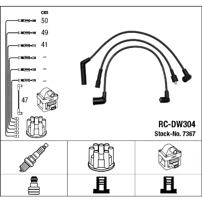 Bilde av NGK 7367 Pluggledninger 4