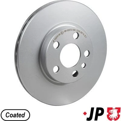 Bilde av JP GROUP 4163101100 Bremseskiver framaksel 257 20 5 ventilert belagt PEUGEOT: Expert I Van