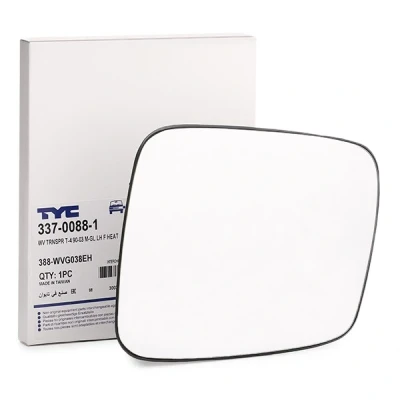 Bilde av TYC 337 0088 1 Speilglass venstre VOLKSWAGEN: Transporter 4 Bus,