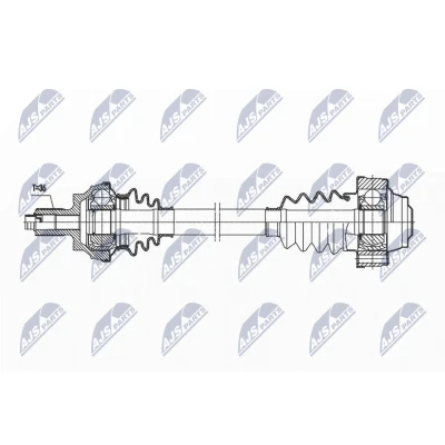 Bilde av Drivaksel, Venstre bakaksel, audi a3, a3 cabriolet, sportback, seat leon st, skoda octavia combi iii, vw golf vii, variant
