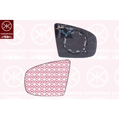 Bilde av Speilglass, ytterspeil, Venstre, bmw x5 [e70], x6 [e71, e72], 51167174981, 7174981