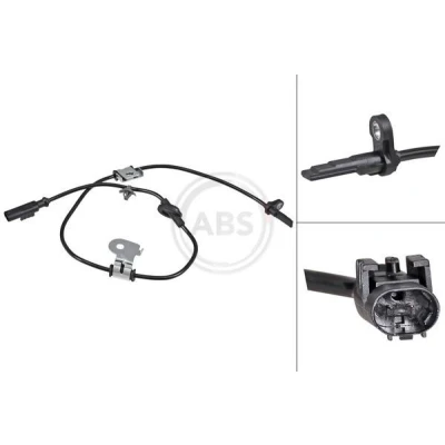 Bilde av A.B.S. 31942 ABS sensor aktiv 790mm 885mm 36mm svart SUBARU: Outback III, Legacy 4, 4 Limousine