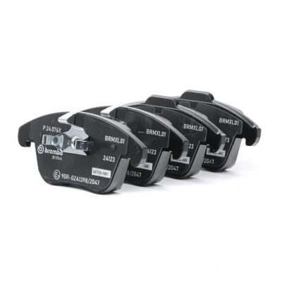 Bilde av BREMBO P 24 076X Bremseklosser ekskl. slitasjevarselkontakt uten tilbehør VOLVO: S80 II, XC70 II Stasjonsvogn, V60 I, FORD: MONDEO 4, 4 Turnier