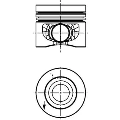 Bilde av KOLBENSCHMIDT 40353610 Motorstempel 81,26 VOLKSWAGEN: GOLF 6, Scirocco III, Touran I, AUDI: Q5