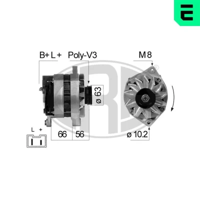 Bilde av ERA 210092A Dynamo 14V 90A RENAULT: 19 II Hatchback