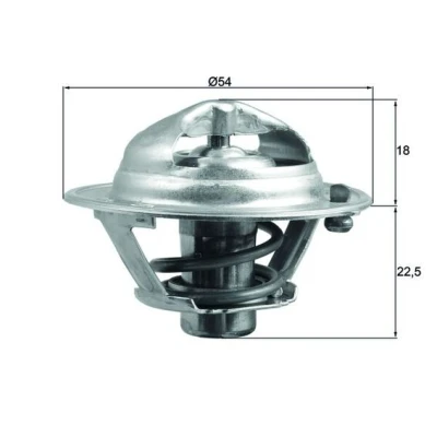 Bilde av MAHLE ORIGINAL TX 166 85D Termostat 85 54 med tetning HYUNDAI: i30 I Stasjonsvogn, Getz