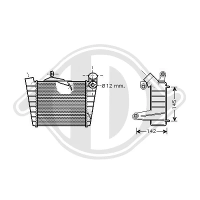Bilde av DIEDERICHS DCA1046 Ladeluftkjøler Aluminium Climate