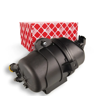 Bilde av FEBI BILSTEIN 171954 Drivstoffilter ledningsfilter, med tappeplugg for vann, tilkobling vannsensor holder LAND ROVER: Discovery 5