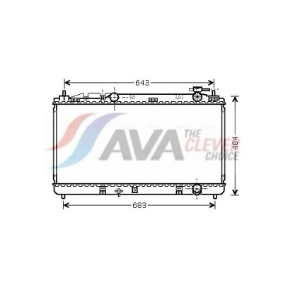 Bilde av Radiator, motorkjøling toyota camry sedan OE 1640028520, 1640028550, 1640028640