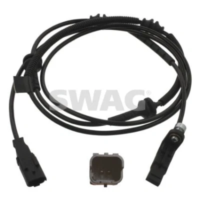 Bilde av SWAG 62 93 6947 ABS Sensor venstre bakaksel, høyre bakaksel med skrue 1800 svart PEUGEOT: 407 SW