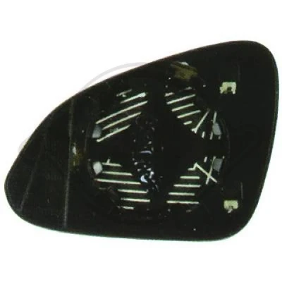 Bilde av DIEDERICHS 1826126 Speilglass høyre OPEL: Insignia A Hatchback, Sports Tourer, Sedan