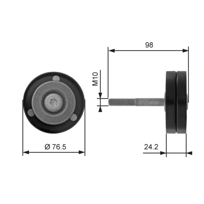 Bilde av GATES T36232 Styrerulle BOOST DN CVT Belt VOLKSWAGEN: Polo V Hatchback