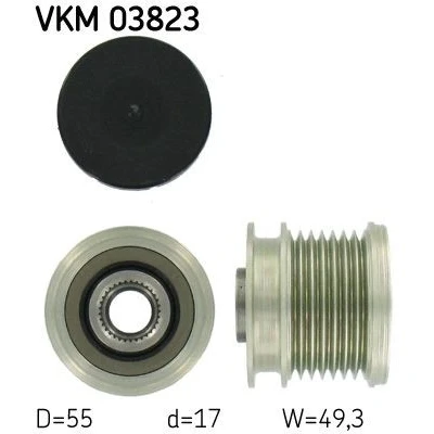 Bilde av SKF VKM 03823 Frihjul Dynamo 49,3 MERCEDES BENZ: E Klasse T modell, Sedan, ML