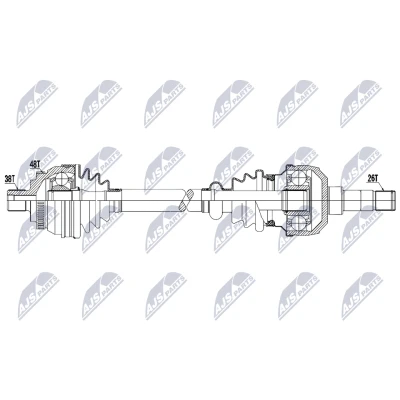 Bilde av Drivaksel, Framaksel venstre ford galaxy i, seat alhambra, vw sharan OE 1132497, 7M0407271R