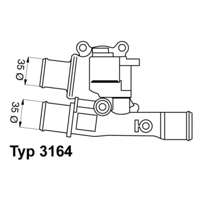 Bilde av WAHLER 3164.88 Termostat 88 med tetning