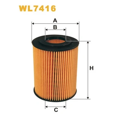 Bilde av Oljefilter WIX FILTERS WL7416
